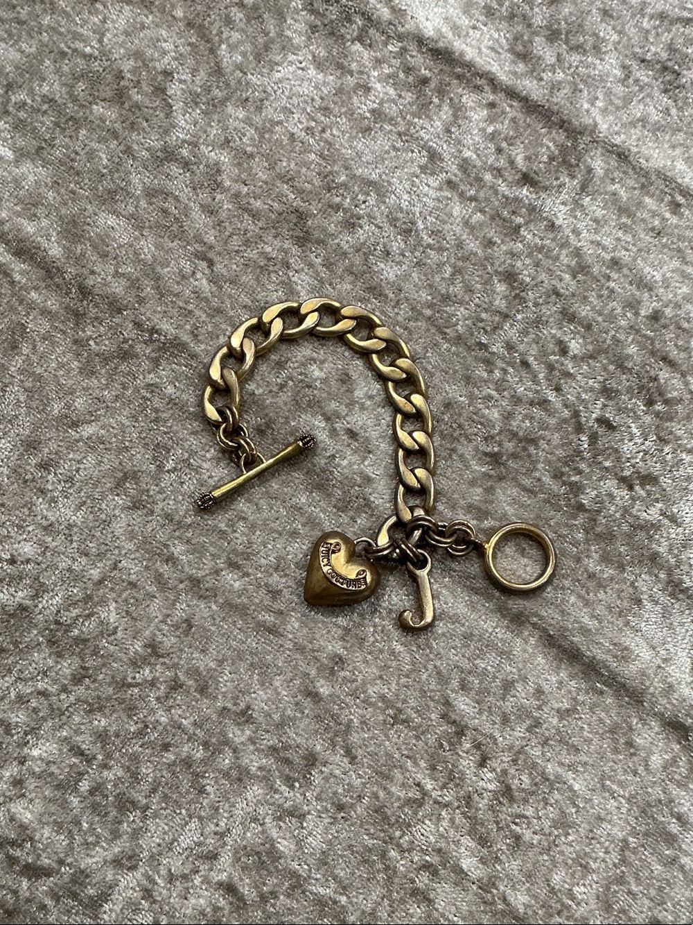 Gold-Tone Heart Charm Toggle Bracelet - Women Jewelry